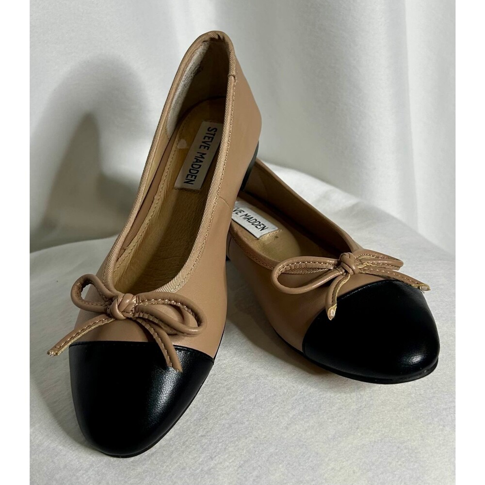 Steve Madden Eternal Natural Multi leather ballet flats pink Women's 5.5